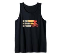 Mensajeros de bicicleta sin problema sin gas sin tráfico Camiseta sin Mangas