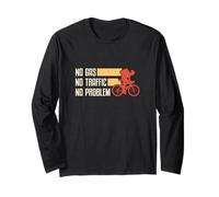 Mensajeros de bicicleta sin problema sin gas sin tráfico Manga Larga