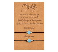 Mensajes genéricos 8 regalo mm anillos tejido pareja amistad pulsera pulsera para hombre pareja anillos, talla única, Acrílico, No es una piedra preciosa