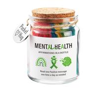 Mensajes Positivos En Una Botella, Inspirando La Motivación Diaria Small Inspirational Jar | Cómodo Llevar Tarjetas De Apoyo Emocional Para Alivio Del Estrés Y Bienestar, Suministros De Inco