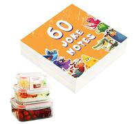 Mensajes - Tarjetas de notas para comida preescolar | Juego de sábanas portátil de 60 páginas con palabras alentadoras, afirmaciones diarias positivas, notas inspiradoras para niños y padres