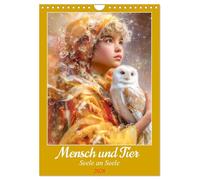 Mensch und Tier - Seele an Seele (Wandkalender 2026 DIN A4 hoch), CALVENDO Monatskalender: Zauber tierischer Begleiter und der Menschen