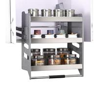Mensola estraibile - Organizer per mobili in Acciaio inossidabile Resistente a 3 livelli per cucina e bagno