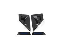MENSUNUBNM Accesorios ABS Carbono Puerta Puerta Marco Manija Puerta Molduraetiqueta Engomada Cubierta Decoración Exterior Moldura Para Toyota Para C-HR2017-2020(Rear Blue)
