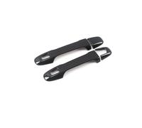 MENSUNUBNM Accesorios Para El Coche Para Toyota Para C-HR 2018 2017 2020 2019 ABS Carbono Puerta Puerta Marco De La Manija Moldura Adhesivo Decoración Exterior(Frente)