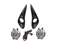 MENSUNUBNM Conjunto De Luces Antiniebla LED Para Parachoques Delantero Coche Para Toyota, Para Aqua Y Para Prius 2018-2019 Con Arnés Cableado Y Rejilla(9Light set)