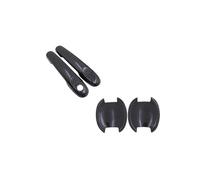 MENSUNUBNM Cubierta Manija Puerta Coche Para Nissan Para Infiniti Para Esq Pegatinas Exteriores Coche Cubierta Manija Puerta Cromo Carbono 2018 2012~2019 2016(Carbon B No Button)