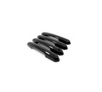 MENSUNUBNM Para Toyota Para RAV4 XA50 2019 2020 2021 2022 ABS Carbono/Cromo Protector Puerta Lateral Coche Cubierta Moldura Manillar Accesorios Exteriores 4 PCS(NO hole Black 5)