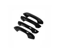 MENSUNUBNM Para VW Para Golf 8 Mk8 2020 2021 2022 Cubierta De Manija De Puerta Inteligente Negra Brillante Pegatina Embellecedora Película Protectora Automóvil(4Handle 2Keyless)