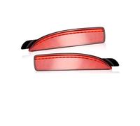 MENSUNUBNM Reflector Trasero Parachoques Coche Luces Traseras Para Mazda 3 5 6 Para Axela Para Atenza Sedán Reflector Parachoques Trasero Luz Antiniebla Freno(2pcs RED LENS)