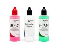 mensura PH escaneado Solución + KCL por 100 ml (4,50 & # x20ac;/100ml) PH4 + PH7 + KCL Solución Calibración