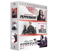 Action Vengeance : Peppermint + 22 Miles + American Assassin [Francia] [DVD]
