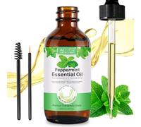 Menta Piperita, Aceite Esencial de Menta Piperita orgánico, 60 ml 100% puro natural, aceite de menta prensado en frío para el cuidado del cabello, masajes, cuidado de la piel, aumento de energía