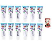 Mentadent Dentifricio Kids 0-6 anni pasta de dientes para niños 12 x 75 ml + Polpa Italian Gourmet 400 g