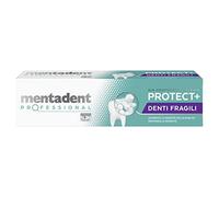Mentadent Professional Dentífrico Protect+ Dientes frágiles, Aumenta la Densidad Mineral del Esmalte, Fortalece las Encías, con Minerales Bio-compatibles y con Vitamina E, 75 ml