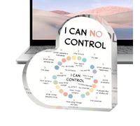 Mental Affirmation - Heart-Shaped Acrylic Sign Mental Health | Soothing Decor for Home, School, Counseling, College Dorm, Teachers and Counselor Workspaces