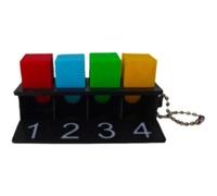 Mental Color Match Cube Stage Trucos de magia Ilusiones Trucos Mentalismo Magia Mago Psicología Divertido (Pro) (Pro)