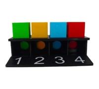 Mental Color Match Cube Stage Trucos de magia Ilusiones Trucos Mentalismo Magia Mago Psicología Divertido (Pro) (Mini)