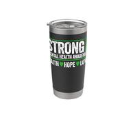 Mental Health Awareness Camiseta Mental Health Awareness Strong Vaso térmico de acero inoxidable de doble pared