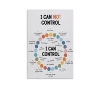 Mental Health Awareness Canvas - Motivational Positive Affirmations Art Print - Uplifting Wall Decor for Home Office, Counseling Space or Calm Bedroom(Framed,12x18inch(30x45cm))