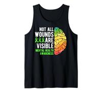 Mental Health Awareness - Not All Wounds Are Visible Camiseta sin Mangas