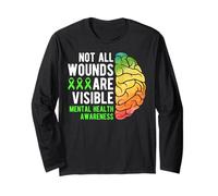 Mental Health Awareness - Not All Wounds Are Visible Manga Larga