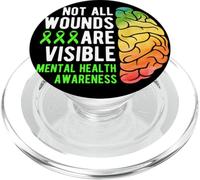 Mental Health Awareness - Not All Wounds Are Visible PopSockets PopGrip para MagSafe