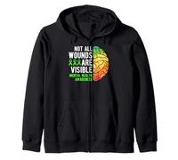 Mental Health Awareness - Not All Wounds Are Visible Sudadera con Capucha
