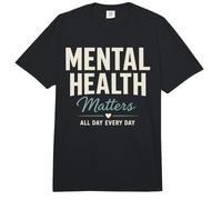 Mental Health Matters All Day Every Day Inspirational Comfort Colors Adult Heavyweight T-Shirt