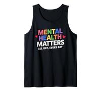 Mental Health Matters Colores Conciencia Salud Mental Camiseta sin Mangas
