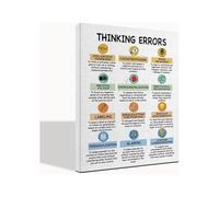 Mental Health Office Decor Cognitive Distortions Wall Art Thinking Errors Therapy Room Therapist Office Inspirational Decor(Unframed,08x12inch(20x30cm))