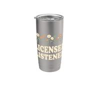Mental Health School Counselor Therapy Licensed Listener Vaso térmico de acero inoxidable de doble pared