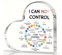 Mental Health Things I Can Control Decor - Regalos acrílicos de terapia para oficina - Decoración artística de psicología para sala de tratamiento, oficina, escuela, aula, decoraciones artísticas para
