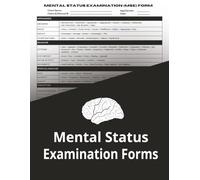 Mental Status Examination Notebook: Comprehensive Exam Forms for Psychiatrists, Social Workers, Therapists, Counselors | 100 MSE Patient Progress ... Track, & Assess Emotional Health History