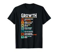 Mentalidad Crecimiento Cita Motivacional Inspiración Positividad Camiseta