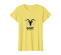 Mentalidad de Cabra: ambición audaz para triunfadores decididos Camiseta, Mujer, Limón, XXL