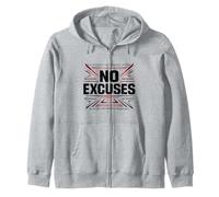 Mentalidad de disciplina sin Excusas Sudadera con Capucha