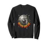 Mentalidad de Fuerza del Escudo de Guerrero Never Break Sudadera