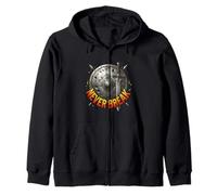 Mentalidad de Fuerza del Escudo de Guerrero Never Break Sudadera con Capucha