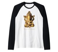 Mentalidad de Lord Ganesha Camiseta Manga Raglan