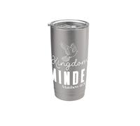 Mentalidad del Reino Mateo 6:33 Frase Espiritual Vaso térmico de acero inoxidable de doble pared