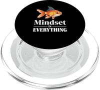 Mentalidad divertida Todo Goldfish Shark Fin Diciendo Negocios PopSockets PopGrip para MagSafe