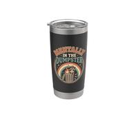 Mentally In The Dumpster Burnout Mood Tired - Vaso térmico de acero inoxidable de doble pared
