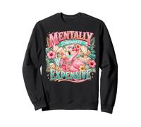 Mentalmente en algún Lugar costoso Flamingo Vacaciones de Crucero de Verano Sudadera