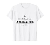 Mentalmente en Modo avión - Funny Introvert Mental Health Camiseta