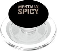 Mentalmente picante Humorístico Sarcástico Ingenioso Introvertido Divertido Mordaza PopSockets PopGrip para MagSafe