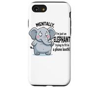 Mentalmente, Solo Soy un Elefante en una Cabina telefónica Carcasa para iPhone SE (2020) / 7/8