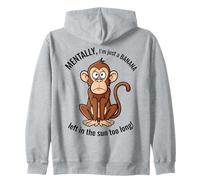 Mentalmente Soy un plátano Que Queda Demasiado Tiempo en el Sol Sudadera con Capucha