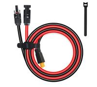 MENTBERY Conector XT60, cable de extensión MC4 a XT60 de 2 pies, cable de carga XT60, cable solar a XT60 de 10 AWG para estación de energía portátil de panel solar