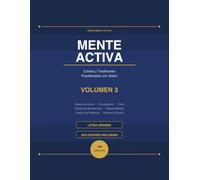 Mente Activa Vol. 3: Cocina y Tradiciones: Pasatiempos Gastronómicos para Personas Mayores | Letra Grande | Sopas de Letras, Crucigramas, Trivia Culinaria y Más | Soluciones Incluidas